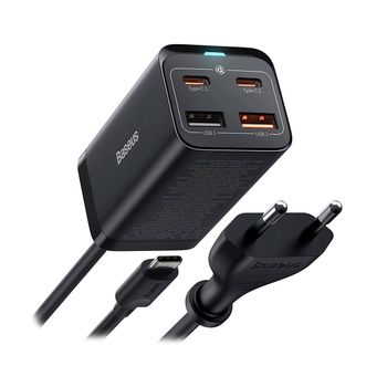 Cargador Baseus Quick Charger Gan3 Pro 65w Negro