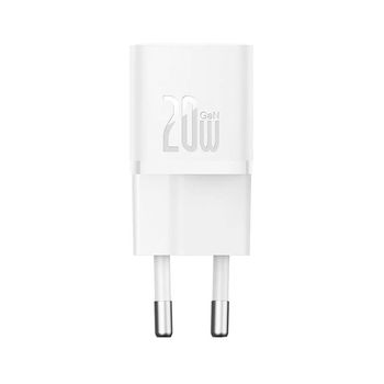 Cargador Baseus Mini Usb-c Gan5 20w Blanco