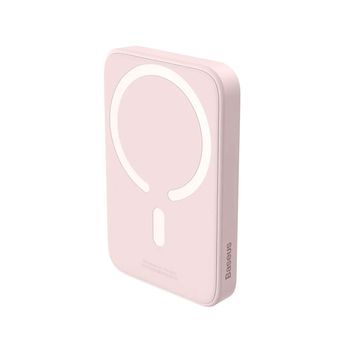 Powerbank Baseus Magnetic 6000mah 20w Magsafe Carga Inalámbrica Rosa