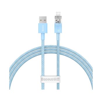 Cable De Datos Baseus Explorer Usb A Lightning 2.4a 1m Azul