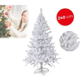 168772 Árbol Sintético De Navidad Mod. Bianconatale 240cm Y 1250 Puntas (blanco)