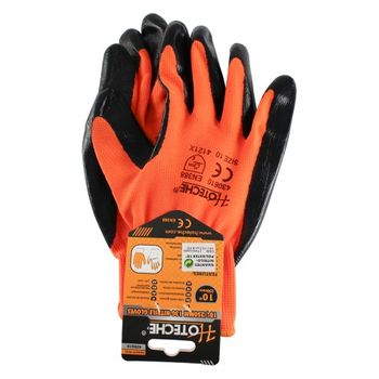 Guantes Nitrilo Poliester Talla 10 Par