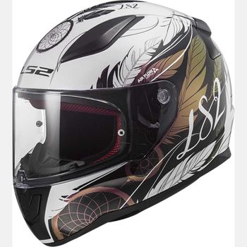 Casco Integral Ls2 Ff353 Rapid Boho White Black Pink