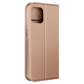 Funda Para Iphone 15 Plus Solapa Tarjetero Soporte Vídeo Dux Ducis Rosa