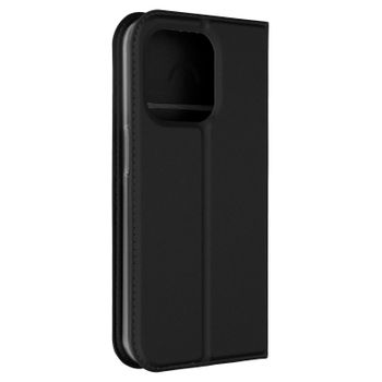 Funda Para Iphone 15 Pro Solapa Tarjetero Soporte Vídeo Dux Ducis Negro