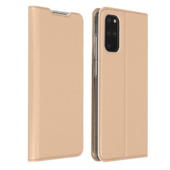 Funda Samsung Galaxy S20 Plus Cierre Magnético F. Soporte, Dux Ducis – Oro Rosa