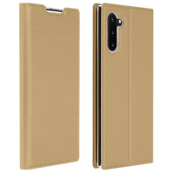 Funda Samsung Galaxy Note 10 Cartera Con Cierre Magnético Y F. Soporte – Oro