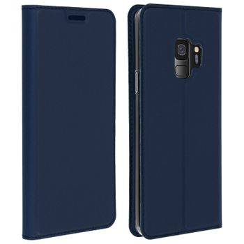 Funda Samsung Galaxy S9 Libro Billetera Con Cierre Magnético – Azul Oscuro