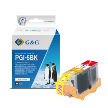 G&g Canon Pgi5 Negro Cartucho De Tinta Generico - Reemplaza 0628b001