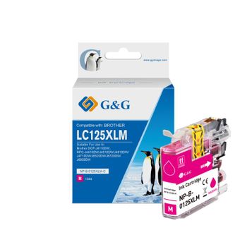 G&g Brother Lc125xl Magenta Cartuchos De Tinta Generico - Reemplaza Lc125xlm