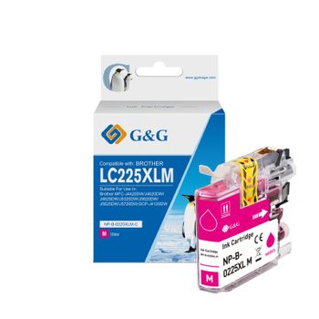 G&g Brother Lc225xl Magenta Cartucho De Tinta Generico - Reemplaza Lc225xlm