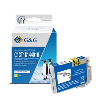 G&g Epson T1814/t1804 (18xl) Amarillo Cartucho De Tinta Generico - Reemplaza C13t18144012/c13t18044012