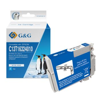 G&g Epson T1632/t1622 (16xl) Cyan Cartucho De Tinta Pigmentada Generico - Reemplaza C13t16324012/c13t16224012