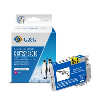 G&g Epson T2713/t2703 (27xl) Magenta Cartucho De Tinta Generico - Reemplaza C13t27134012/c13t27034012