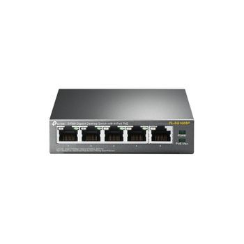 Tp-link - Tl-sg1005p No Administrado Gigabit Ethernet (10/100/1000) Energía Sobre Ethernet (poe) Negro Switch