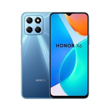 Smartphone Honor X6 6.5" Hd Meditek Helio G25 4gb 64gb Android 12 Azul