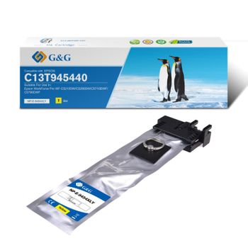 G&g Epson T9454 Amarillo Cartucho De Tinta Pigmentada Generico - Reemplaza C13t945440