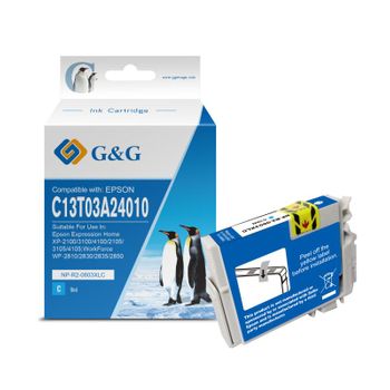 G&g Epson 603xl Cyan Cartucho De Tinta Generico - Reemplaza C13t03a24010/c13t03u24010