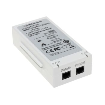 Inyector Hi-poe Extensión Ethernet - Dahua