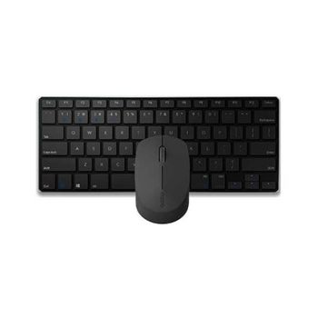 Pack Raton+teclado Wireless Rapoo 9000m Black