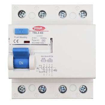 Interruptor Diferencial Trifásico 30ma 6ka 3p+n Tipo Ac 40a