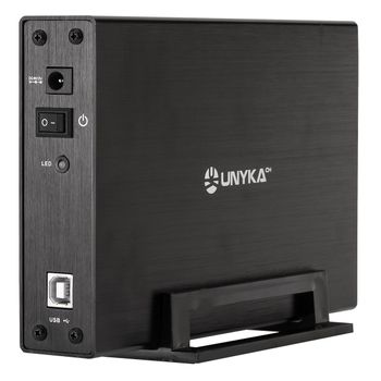 Unykach Caja External Uk-839, Usb 2,0  Negra, 3,5" Combo (ide+sata)