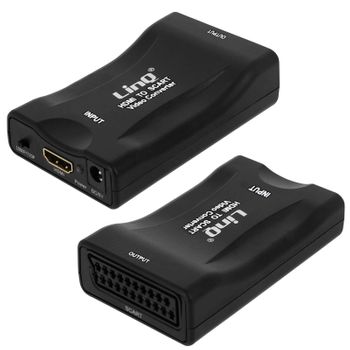 Adaptador De Video Hdmi A Euroconector Linq 1080p - Negro