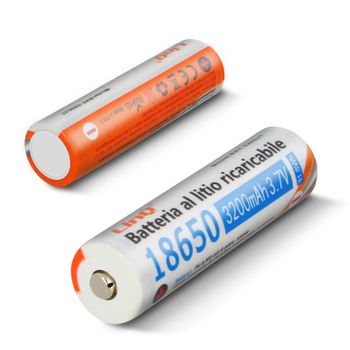 2x Pilas 18650 Litio 3200mah 3.7v Recargables 3200jt Linq