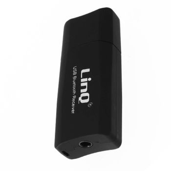 Adaptador Audio Bluetooth Usb / Jack 3.5mm Función Kit Manos Libres Linq Negro