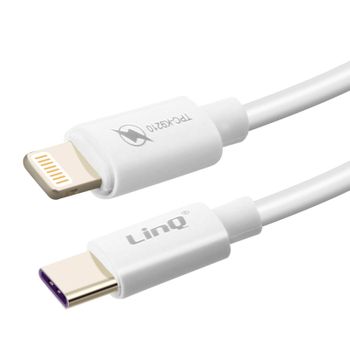Cable Usb-c A Lightning De 1,2m Linq, Carga Rápida 3a - Blanco