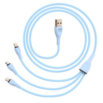 Cable De Usb A Micro-usb Y Lightning De 1,2 M Android E Ios