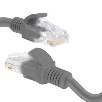 Cable Red Ethernet Rj45 Categoría 6 Conexión Rápida Fiable 15m Linq Gris