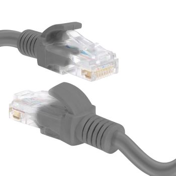 Cable Red Ethernet Rj45 Categoría 6 Conexión Rápida Fiable 10m Linq Gris