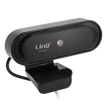 Webcam Linq Full Hd 1090 Usb Micrófono Inclinable 120° - Negro