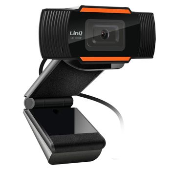 Webcam Linq Full Hd 1080p Usb Micrófono Inclinable Hasta 120° - Negro