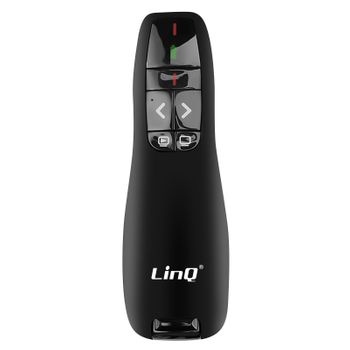 Puntero Láser Inalámbrico Con Receptor Usb Alcance 15m Linq Negro