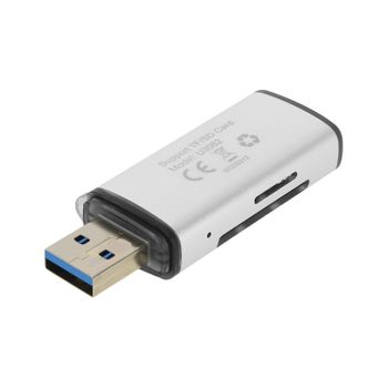 Lector Tarjeta Sd / Micro Sd Usb Tasa De Transferencia 5gbps U3062 Linq Gris