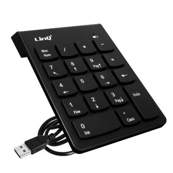 Teclado Numérico Con Conector Usb Cable 1,35m Linq Negro