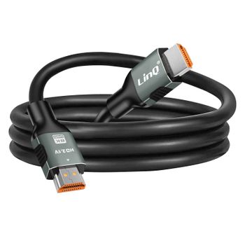 Cable Hdmi 2.1 Ultra Hd Resolución 8k / 60hz Longueur 1m Linq Negro