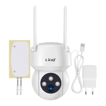 Cámara Vigilancia Giratoria Full Hd Modo Nocturno Linq Smart Pt Ip65