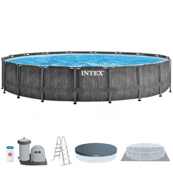 Piscina Redonda Con Depuradora Greywood Intex 549x122 Cm