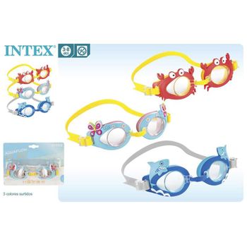 Lente Natación Infantil Figuras Fun Goggles (3/8 Años) 3 Mod. Sdos. (intex - 55610)