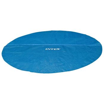 Cubierta De Piscina Solar De Polietileno Azul 348 Cm Intex