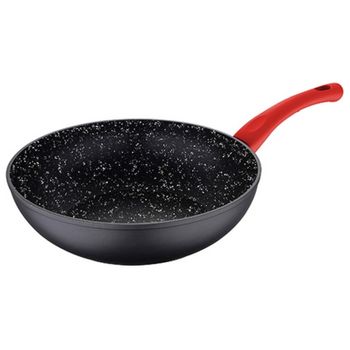 Sartén Wok San Ignacio Negro Aluminio Black Aluminio Forjado (ø 26 Cm)