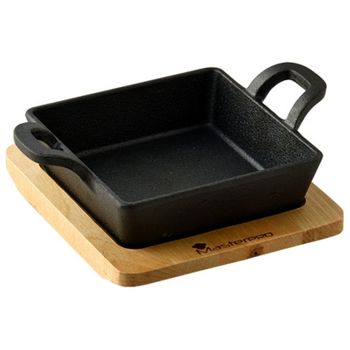 Bandeja Para Horno Masterpro Negro Hierro Fundido (12,6 X 18,5 X 3,6 Cm)