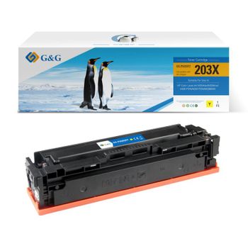 G&g Canon 054h/045h Amarillo Cartucho De Toner Generico - Reemplaza 3025c002/3021c002/1243c002/1239c002