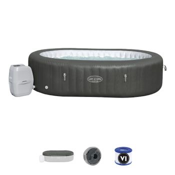 Spa Hinchable Bestway Lay-z-spa Mauritius Smart Airjet 270x180x71 Cm Para 5-7 Personas Con Airjet, Cobertor Y Conexión App