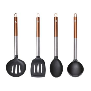 Juego De Utensilios De Cocina Bergner Copper 4 Piezas