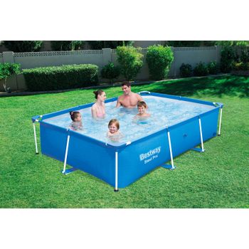 Piscina Desmontable Rectangular de 400x200x99 cm. con Depuradora de Arena  Jilong 17726-1EU - Juguetilandia