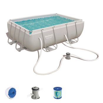 Piscina Desmontable Rectangular Tubular Pequeña De Pvc De 220x150x43 Cm con  Ofertas en Carrefour